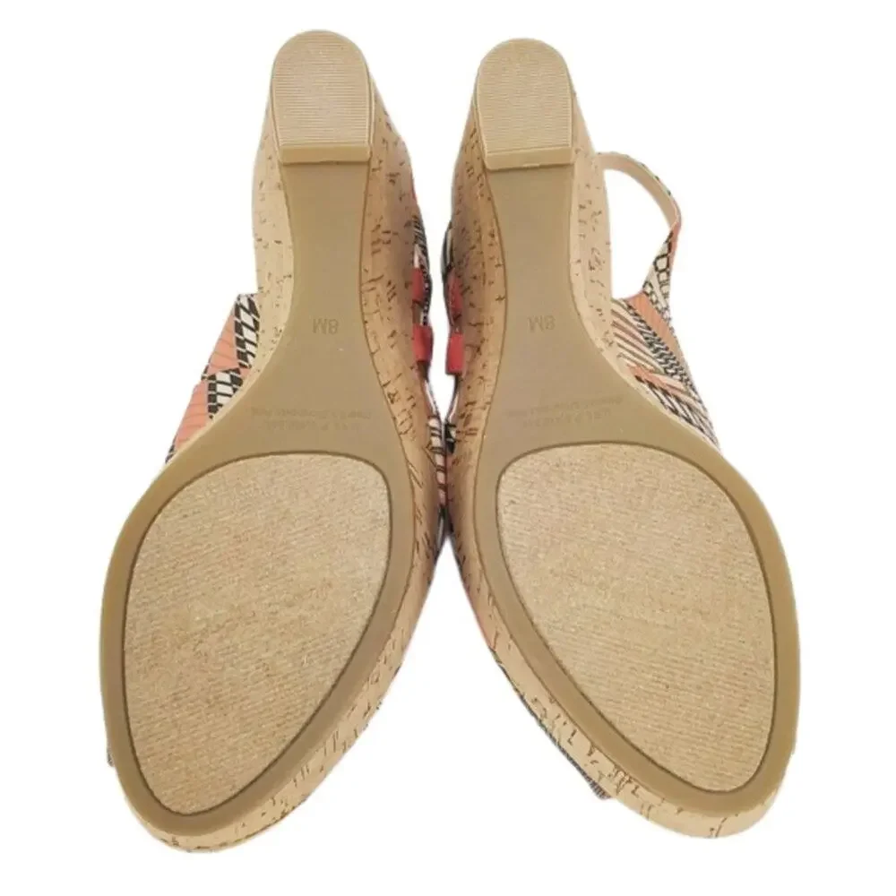 Marc Fisher Slingback Cork Wedges/Sandals NWOB